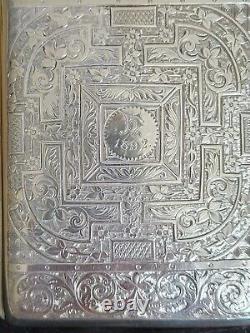 Magnificent Victorian Solid Silver Calling Card Case, By Deakin & Francis C1891