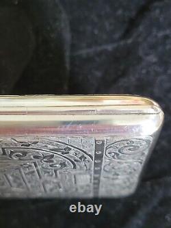 Magnificent Victorian Solid Silver Calling Card Case, By Deakin & Francis C1891