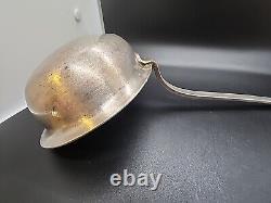 Mid 1800s Victorian Solid Silver Large Soup Ladle 12 Loth