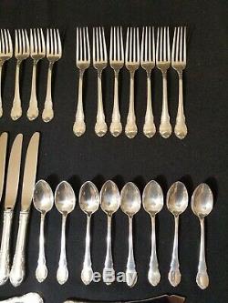 Modern Victorian by Lunt Sterling Silver Faltware Set of 35pc Service for 8