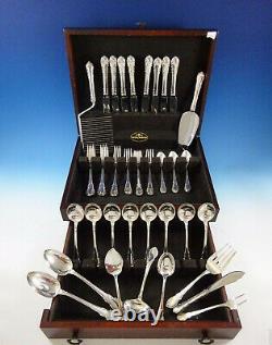 Modern Victorian by Lunt Sterling Silver Flatware Set For 8 Service 50 Pieces