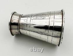 NOVELTY PEPPER GRINDER MILK CHURN STERLING SILVER VICTORIAN 1884 Hukin & Heath