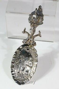 Ornature Design Sterling Silver Caddy Spoon, 1903 London AD3
