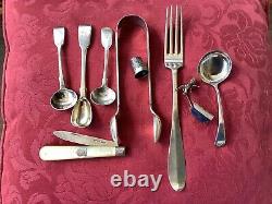 Outstanding Heavy Collection Of Silver Items, 243 Gms, Victorian. Not Scrap
