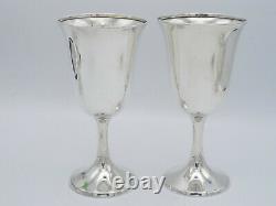PAIR ANTIQUE c. 1914 MANCHESTER SILVER Co STERLING GOBLET CUP CHALICE 822 6.5