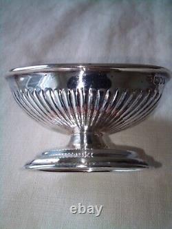 Pair of Victorian Colburn & Co silver salts London 1899