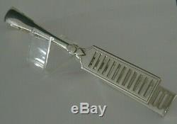 QUALITY VICTORIAN STERLING SILVER ASPARAGUS or VEGETABLE TONGS 1894 134g