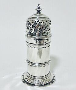 Quality Antique Victorian Britannia Silver Sugar Shaker Caster London 1893