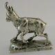 Rare Solid Silver Novelty Mountain Goat Snuff Box C1890 Animal Antique