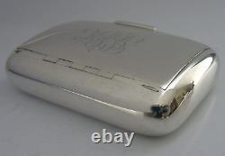 RARE STERLING SILVER TOBACCO SNUFF & CARD CASE PAPERS BOX 1892 ANTIQUE 72g