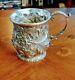 Rare S Kirk Son Co Repousse Sterling Silver Baby Mug! 3.5 H! 150 Grams
