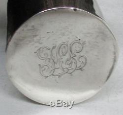Rare 1914 London Sterling Silver Victorian English Long Flask