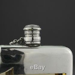 Rare Antique Solid Sterling Silver Hip Flask / Cigarette Case /Sandwich Box, 1853