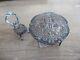 Rare Dolls House Victorian Solid Silver Miniture Table And Chair