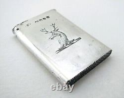 Rare Sampson Mordan Antique Victorian English Sterling Silver Vesta Match Case