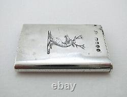 Rare Sampson Mordan Antique Victorian English Sterling Silver Vesta Match Case