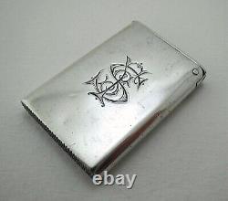 Rare Sampson Mordan Antique Victorian English Sterling Silver Vesta Match Case