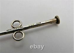 Rare VICTORIAN SILVER MEDICAL CATHETER Arnold & Sons, London 1880 by C Cheshire