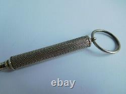Rare Victorian Samson Mordan English Sterling Silver Taper Stick