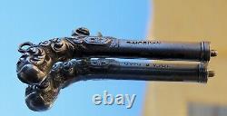 Rare Victorian Solid Silver Sampson Mordan Flintlock Pistol Propelling Pencil