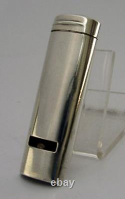 Rare Victorian Sterling Silver Combination Whistle Vesta Case 1893 Antique