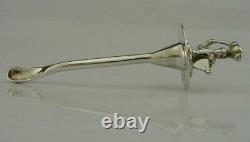 Rare Victorian Sterling Silver Knight Cayenne Laudanum Spoon 1899 Antique