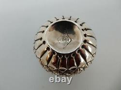 SCOTTISH Victorian Solid SILVER Novelty THISTLE TOT CUP, Edinburgh 1884 24g