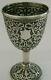 Stunning Anglo Indian Solid Silver Goblet Chalice C1880 Kutch Antique