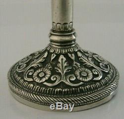 STUNNING ANGLO INDIAN SOLID SILVER GOBLET CHALICE c1880 KUTCH ANTIQUE