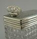 Superb Rare Victorian Sterling Silver Travelling Inkwell 1874 Antique 124g
