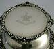 Superb Solid Silver Crested Inkwell 1899 Large 550g English Antique