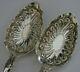 Superb Victorian English Solid Sterling Silver Serving Spoons 1851 Antique 124g