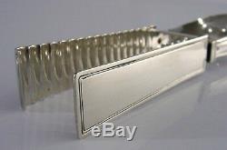 SUPER FRENCH SOLID SILVER ASPARAGUS SERVING TONGS c1890 ANTIQUE 123g