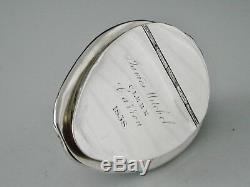 Scottish Provincial Silver Cowrie Shell Snuff Box, Laurence Aitchison of Falkirk