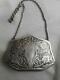 Signed A Victorian Chased Sterling Silver Purse With Taffeta Lining Coin Area