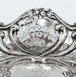 Silver Bon Bon Dish Victorian Antique Chester 1901 William Neale