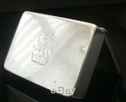 Silver & Enamel Snuff Box Vesta Case, Birmingham 1890, Howard James