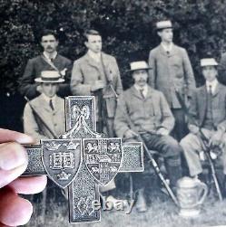 Silver Shooting Medal Trophy. Cambridge University Chancellors Plate Winner 1898