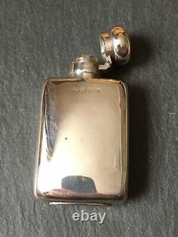 Small Antique 1887 Victorian Solid Sterling Silver Spirit / Hip Flask 50g