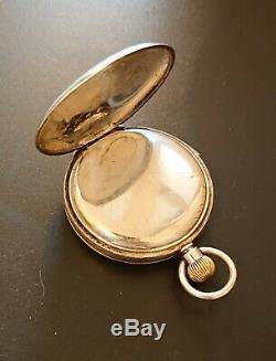 Solid 935 Sterling Silver Quarter Repeater Pocket Watch