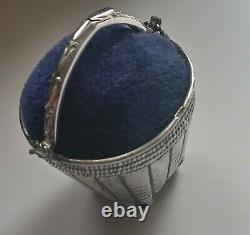 Solid Silver Chatelaine Pin Cushion Beautifuly Marked