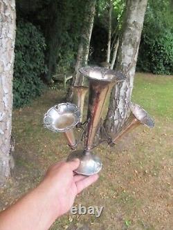 Solid Silver Hallmarked 4 Trumpet Epergne B`ham 1924/25 10 Height Loaded Base