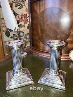 Solid Silver Victorian Candle Sticks