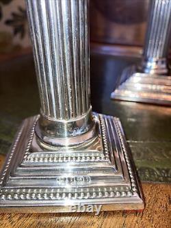 Solid Silver Victorian Candle Sticks