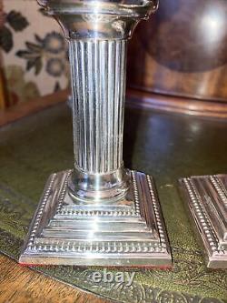 Solid Silver Victorian Candle Sticks