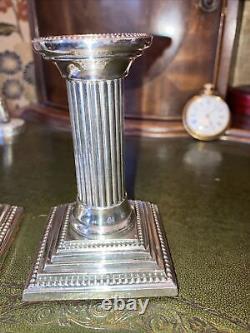 Solid Silver Victorian Candle Sticks