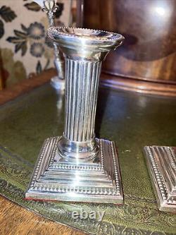 Solid Silver Victorian Candle Sticks