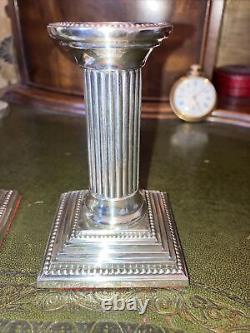 Solid Silver Victorian Candle Sticks