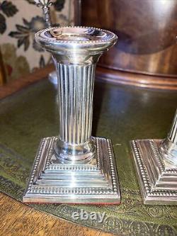 Solid Silver Victorian Candle Sticks