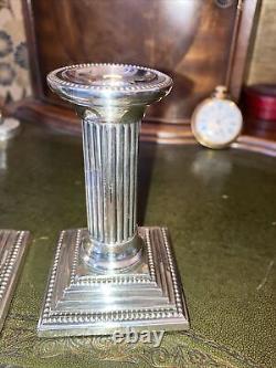 Solid Silver Victorian Candle Sticks